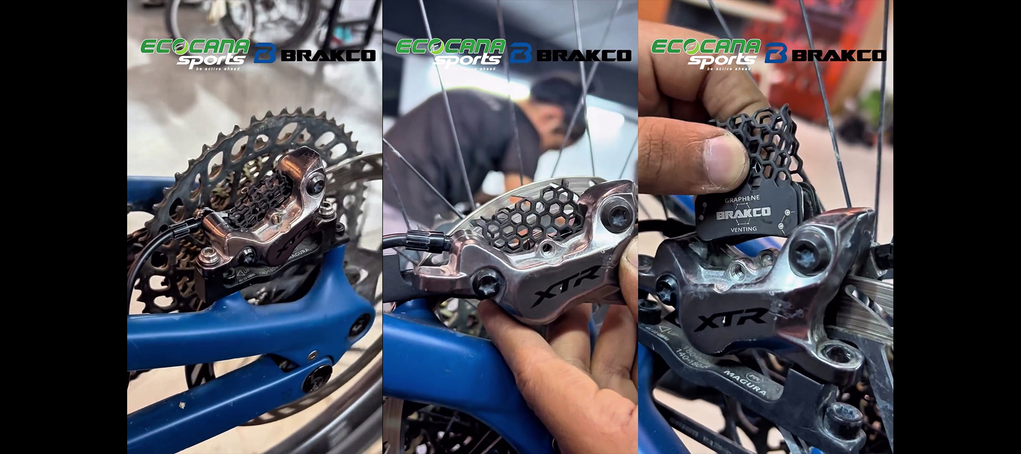 Brakco BPH43 Graphene Brake Pads: Cool Cooling Performance for 4-Piston Brakes